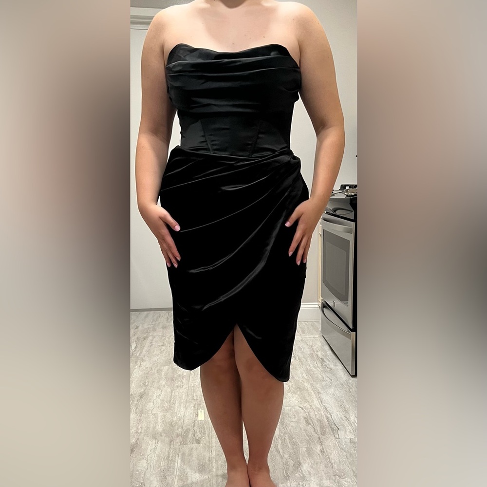 Bardot Black Strapless Dress
